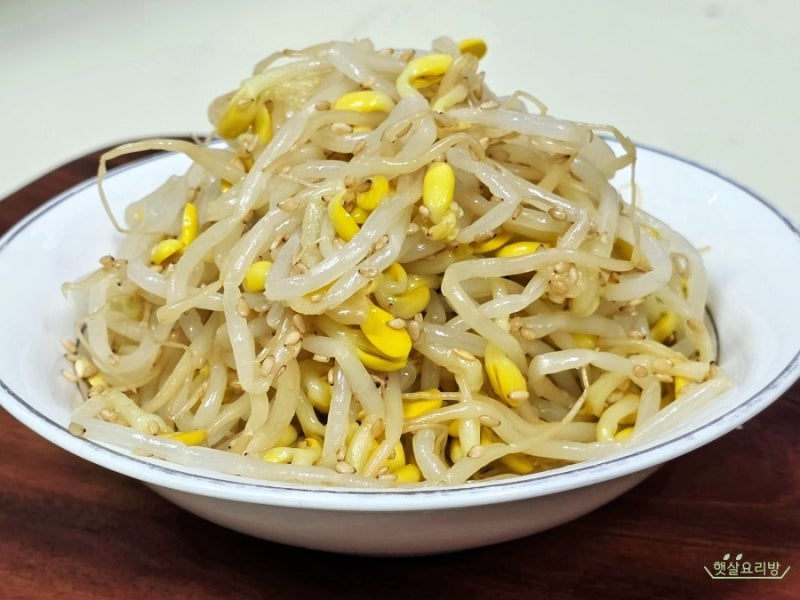 콩나물무침 레시피 하얀 콩나물 무치는법 명절 나물 반찬