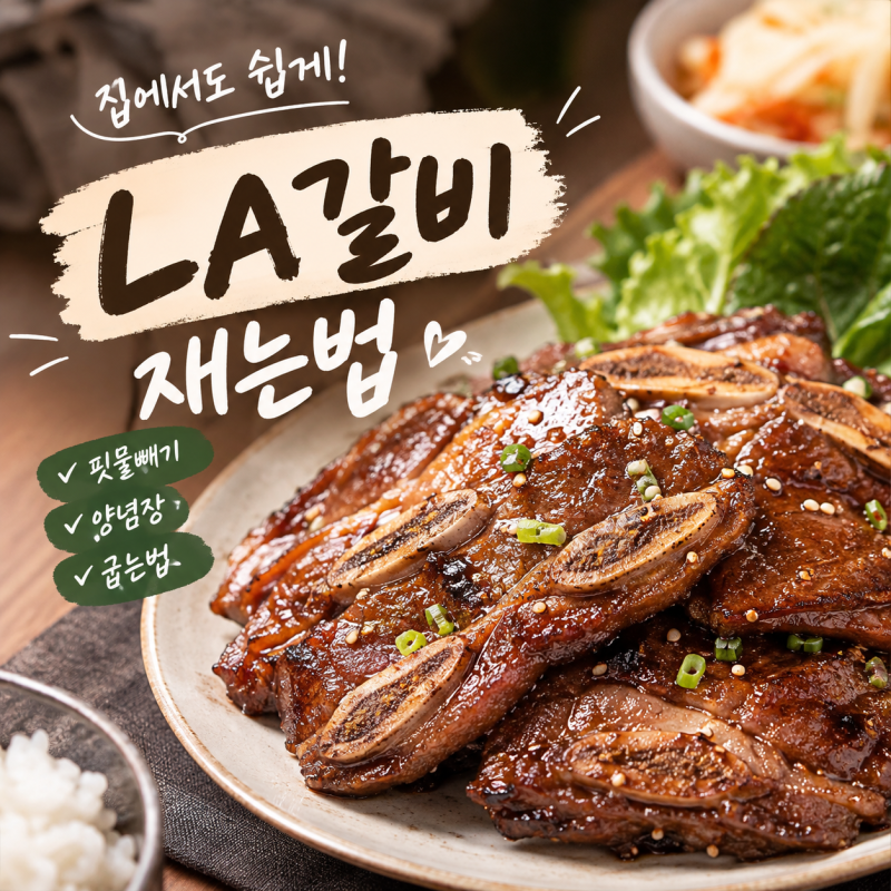 LA갈비재는법! 맛있게 만드는 황금 레시피 양념장부터 핏물빼기·굽는법까지