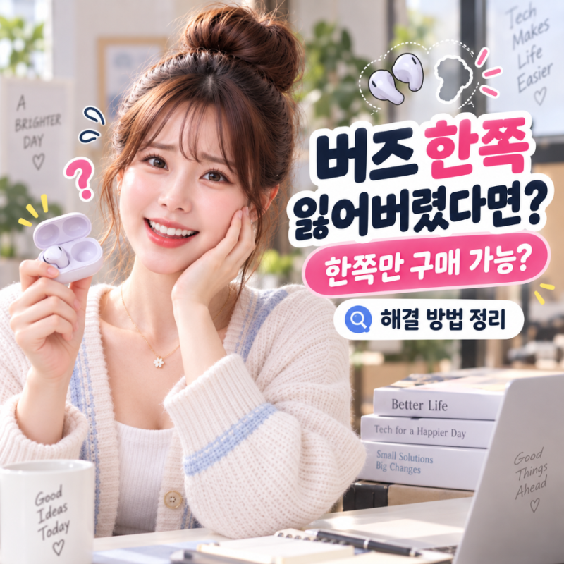 갤럭시 버즈 한쪽 잃어버렸을 때 한쪽만 구매할 수 있을까? 해결 방법 정리