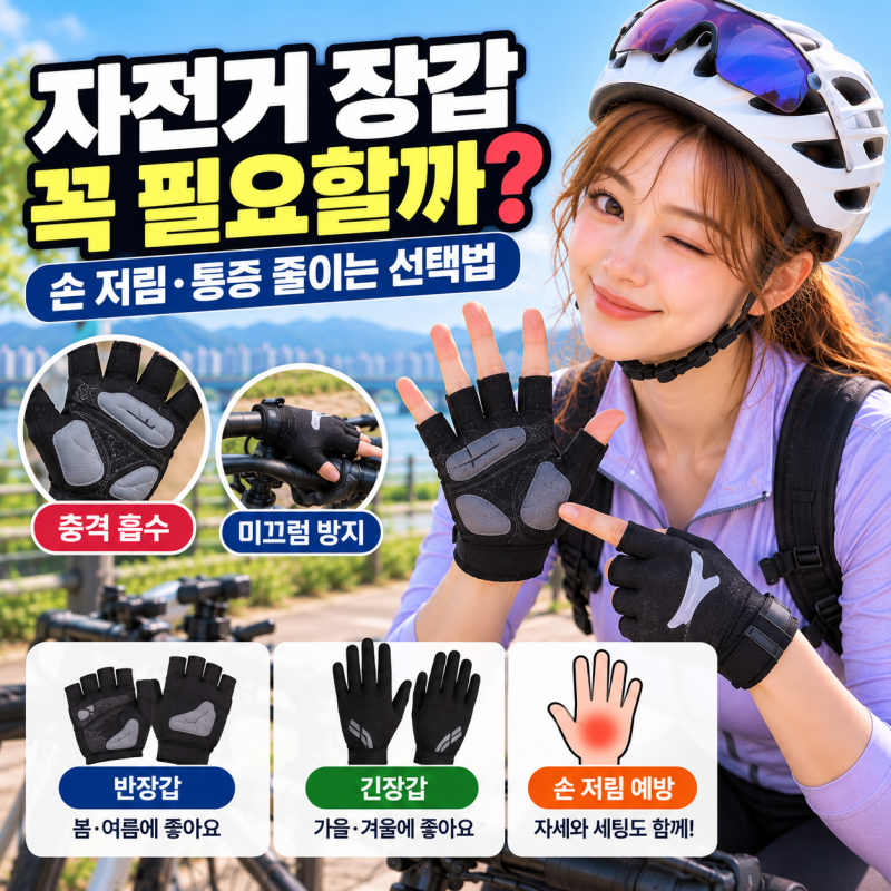 자전거 장갑 꼭 필요할까? 손 저림·손바닥 통증 줄이는 선택법