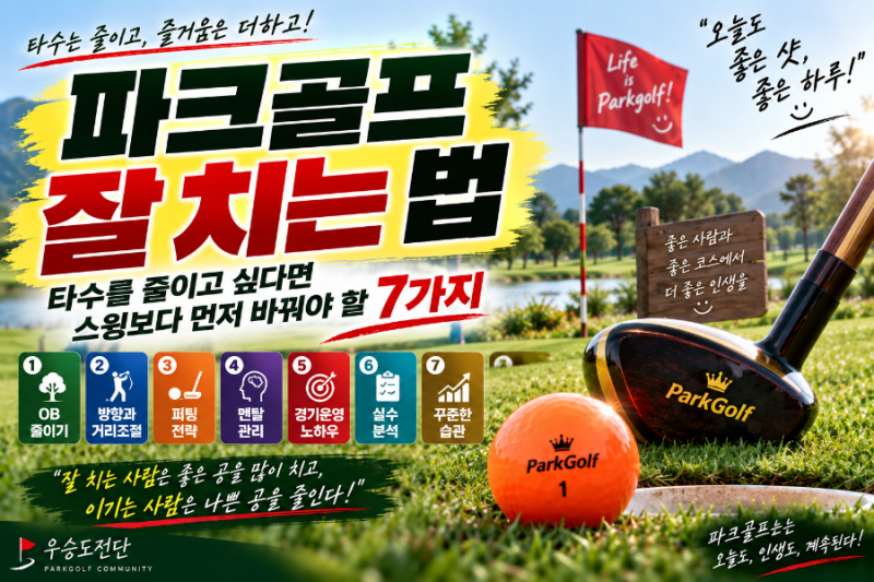 파크골프 잘 치는 법｜타수를 줄이고 싶다면 스윙보다 먼저 바꿔야 할 7가지
