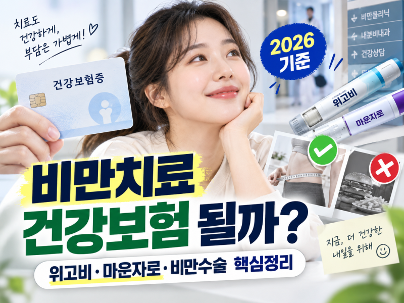 비만치료 건강보험 될까? 위고비·마운자로 약값부터 비만수술 급여기준까지