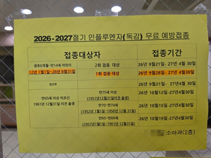 아기독감 예방접종 시기, 2026년 아기독감 주사는 언제 맞을까?