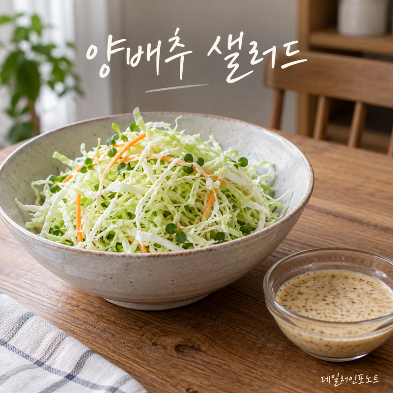 “드레싱을 더 넣어도 싱거워요”…양배추 샐러드, 소스보다 먼저 볼 물기