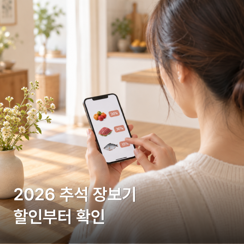 이거 모르고 장보면 손해, 2026 추석 장보기 할인 총정리