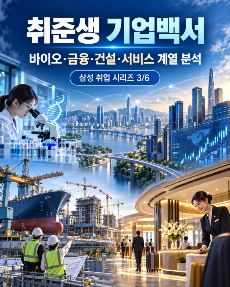 삼성 바이오·금융·건설·서비스 계열 완전분석｜삼성 취업 시리즈 3/6 “삼성에 취업하려면 ....