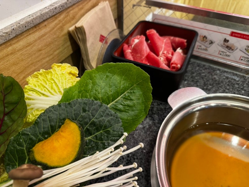 [안산/고잔] 채선당 샤브보트 롯데백화점안산점 - 깔끔하게 즐길 수 있는 1인 전용 가성비 샤....