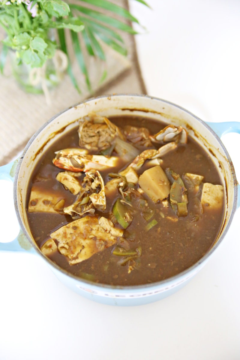 냉동 꽃게 된장찌개 레시피, 비린내 없이 구수하게 끓이는 법