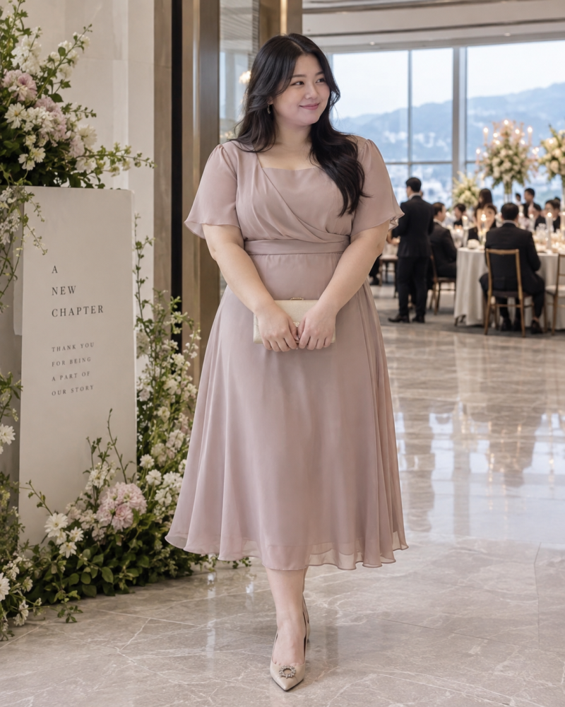 빅사이즈 하객룩, 사이즈보다 중요한 핏 체크포인트