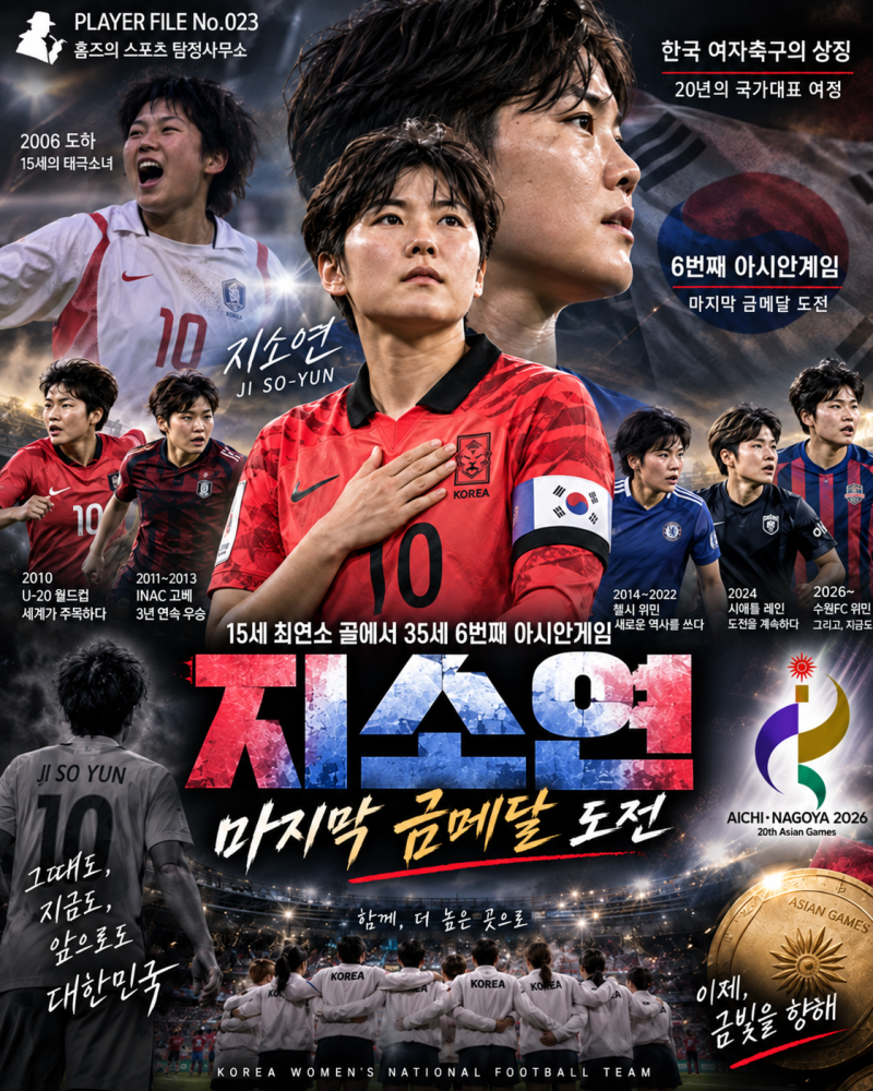 지소연, 15세 최연소 골에서 35세 6번째 아시안게임까지｜마지막 금메달 도전