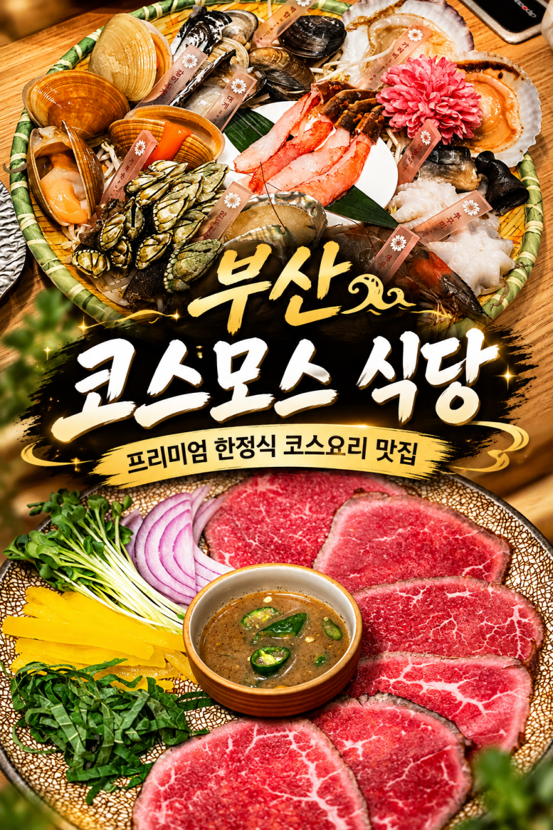 부산 한정식 코스 요리 맛집 가족모임 돌잔치 가능한 BIFC2 룸식당 코스모스