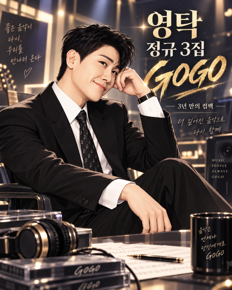 영탁 정규 3집 GOGO 9월 14일 발매, 3년 만의 정규앨범 무엇이 달라졌나