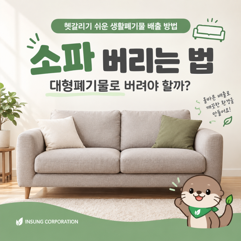 소파 버리는 법, 대형폐기물로 버려야 할까?