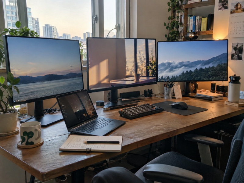 업무용 27인치 QHD USB-C 모니터 3종 비교｜삼성 S60UD·Dell P2725DE·BenQ GW2790QT