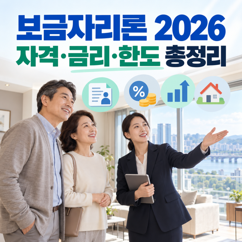 보금자리론 2026 자격 소득기준 금리 한도 신청방법 정리