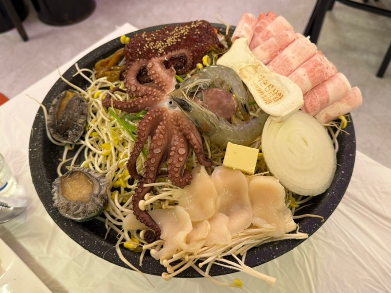 여수낭만포차맛집 낭만포차18번 이순신해물삼합 오션뷰 즐기며 맛난 돌문어삼합 추천 후기