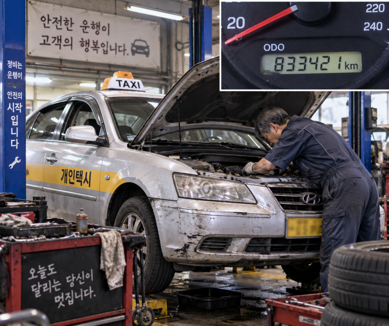 택시는 보통 몇만KM 타고 폐차 될까?