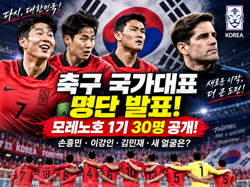 ⚽ 2026 축구 국가대표 명단 발표!