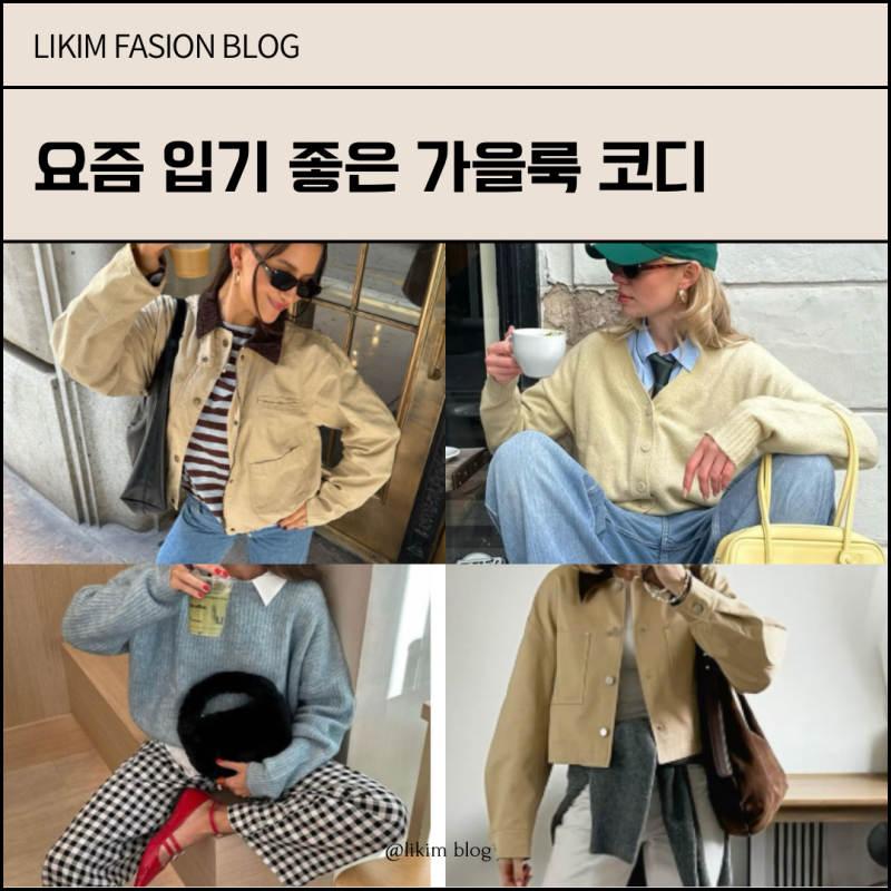 17도 옷차림｜아침저녁 쌀쌀할 때 입기 좋은 가을룩