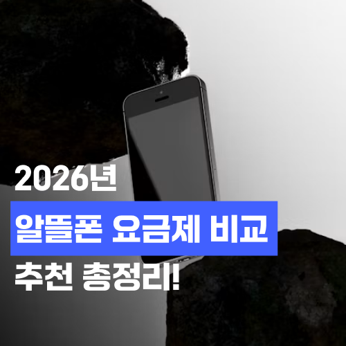 2026년 알뜰폰 요금제 비교 추천 총정리 | 초저가부터 데이터 무제한까지!