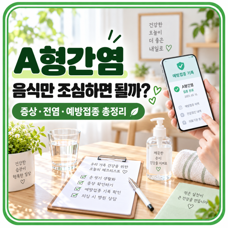 A형간염, 음식만 조심하면 될까? 성인이 더 아플 수 있는 이유