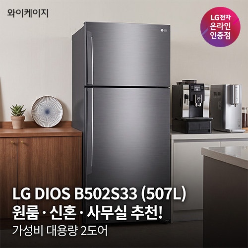 LG DIOS B502S33 507L 2도어 냉장고 추천, 원룸·신혼·사무실 가성비 고르는 법