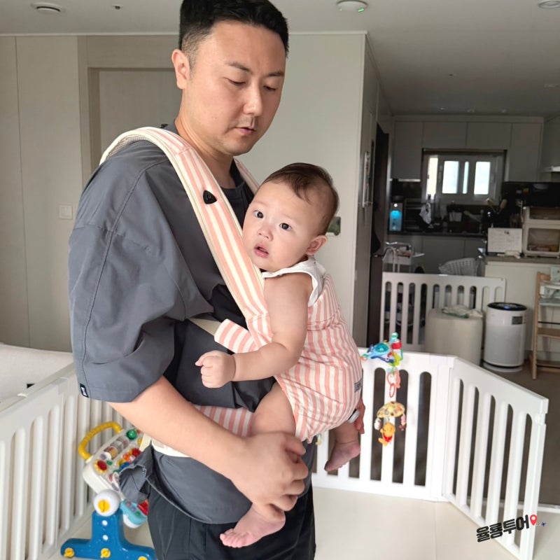 편한 아기띠 토드비 롤롤 다이얼 아기띠 착용방법 10개월 애기 선물