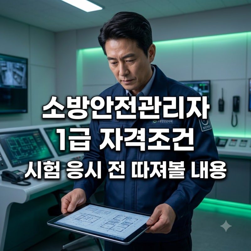 소방안전관리자 1급 자격조건 시험 응시 전 따져볼 내용