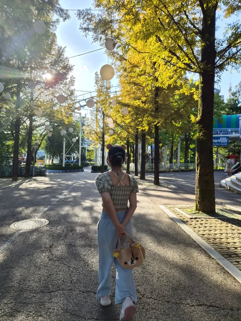 리락쿠마랑 서울랜드 다녀왔어요! : 서울랜드 오픈런, 앵무새 카페