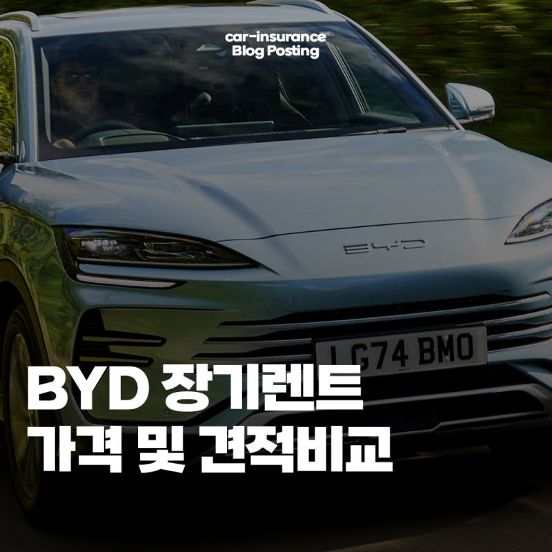 BYD 장기렌트 가격 얼마일까? 돌핀·아토3·씨라이언7 견적 비교