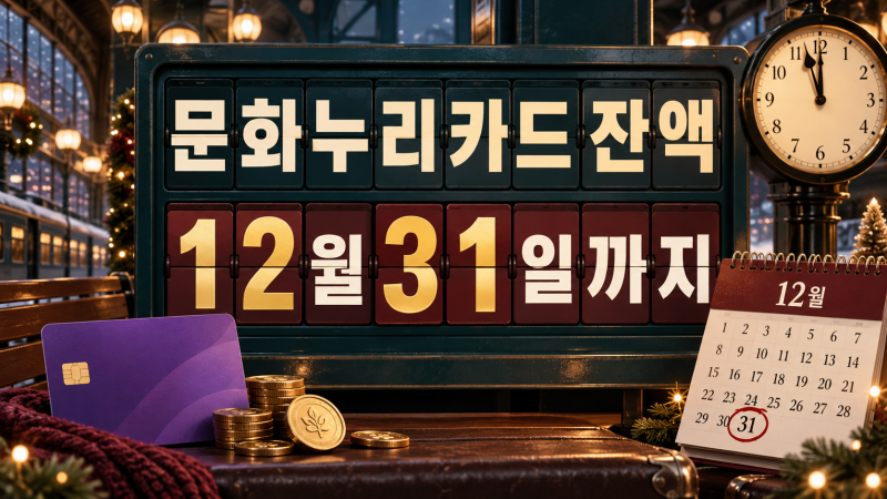 문화누리카드 잔액, 연말에 사라지기 전에 확인할 사용기한과 조회 방법