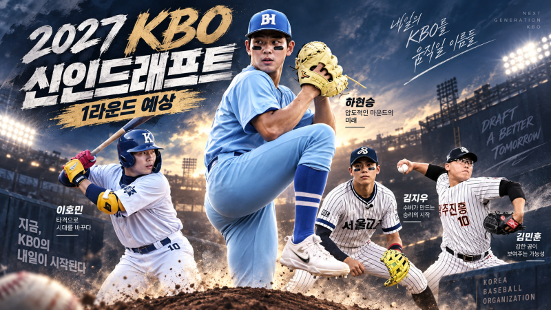 하현승은 1순위 굳어졌다, 최지만은 어디로? 1만 번 시뮬레이션한 2027 KBO 신인드래프트
