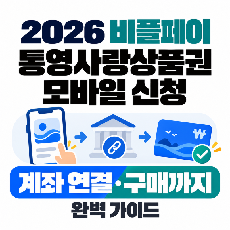 2026 비플페이 통영사랑상품권 모바일 신청부터 계좌 연결·구매까지 완벽 가이드