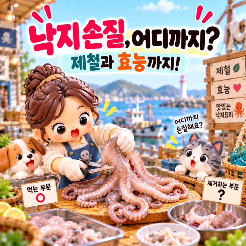 낙지 손질법 어디까지 제거할까 제철과 효능까지
