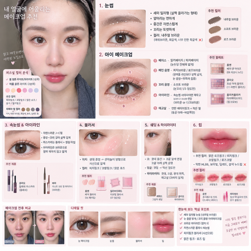 AI로 퍼스널컬러부터 메이크업까지! 내 얼굴에 어울리는 화장법 찾기 프롬프트 (실제 화장품 ....