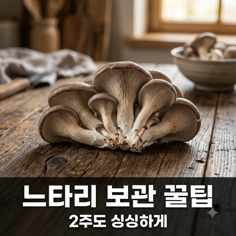 "물에 씻지 마세요".. 2주 넘어도 싱싱한 느타리버섯보관법의 비밀