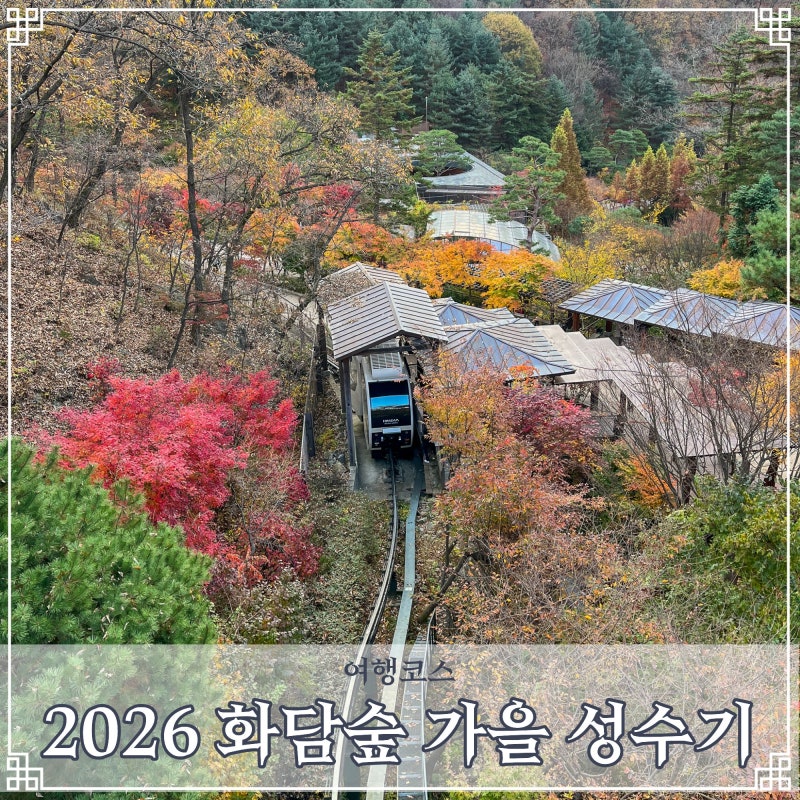 2026 곤지암 화담숲 가을 성수기 예약 단풍 명소 모노레일 정보