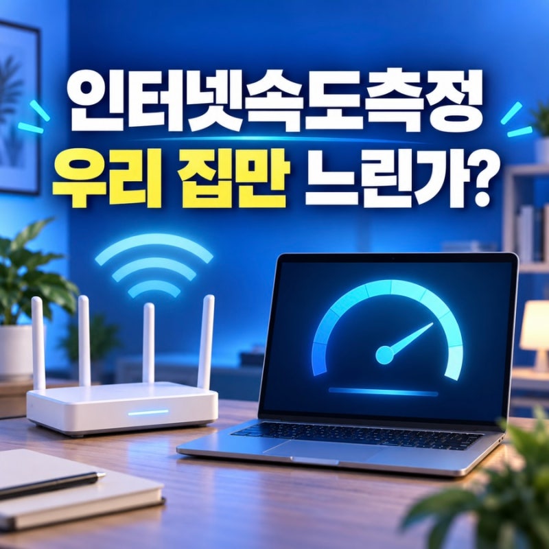인터넷속도측정 방법ㅣ와이파이 느릴 때 확인할 것