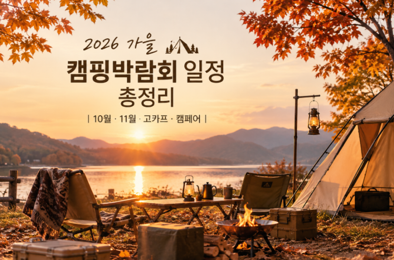 2026 가을 캠핑박람회 일정 총정리｜10월·11월 고카프·캠페어