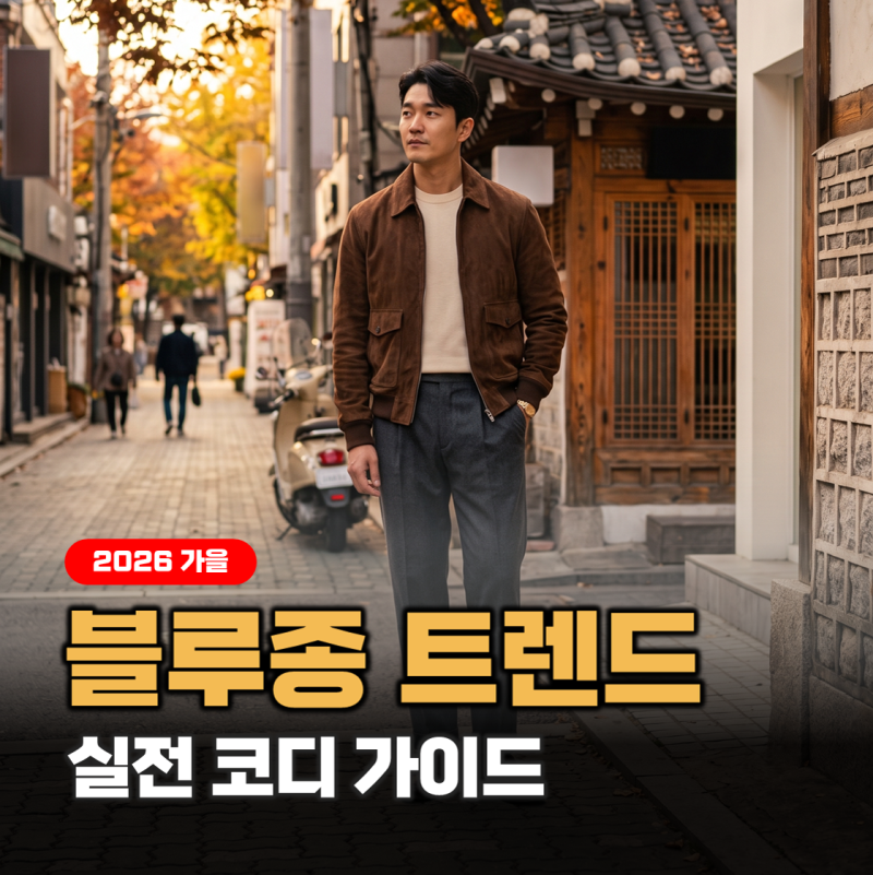 남자 가을 블루종 자켓 트렌드, 실패 없는 체형별 코디와 고르는 법