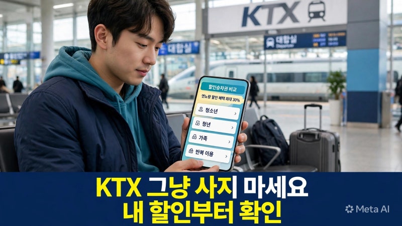 KTX 할인받는 방법 총정리｜청소년·청년·임산부·다자녀·N카드 비교