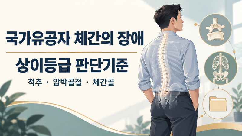 [행정사노우주] 국가유공자 체간의 장애 상이등급｜척추 운동 제한·압박골절·갈비뼈 손상, ....