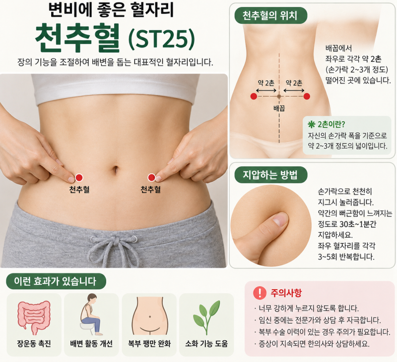 변비의 종류와 치료 혈 자리