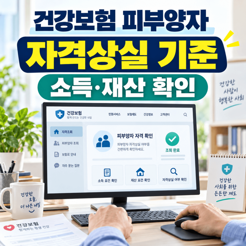 건강보험 피부양자 자격상실 기준｜소득·재산 초과 시 지역가입자 전환과 보험료