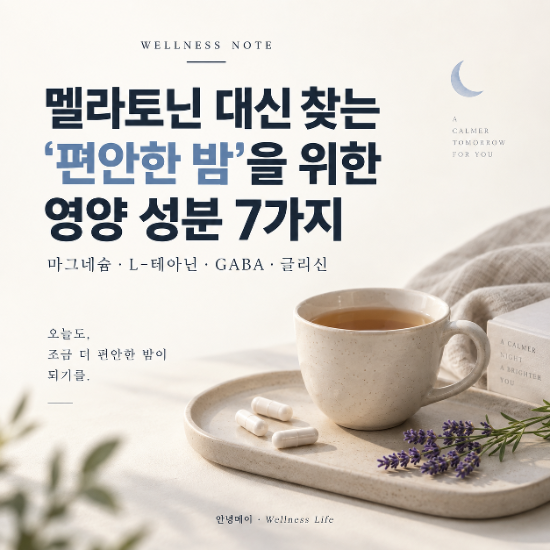 멜라토닌 대신 먹을 만한 수면 영양제가 있을까? 그리고 어떤 성분을 골라야 할까?