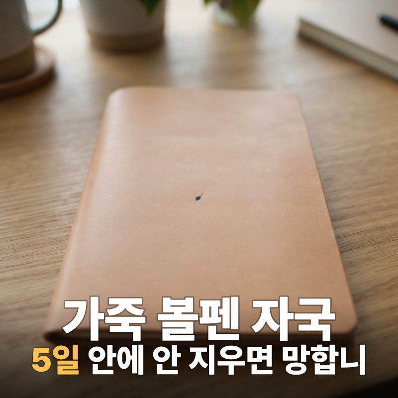 가죽 볼펜 지우는법, 절대 망치지 않는 올바른 제거 과정