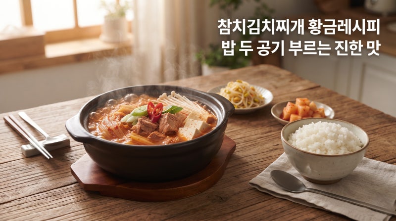 참치김치찌개 황금레시피 밥 두 공기 부르는 진한 맛