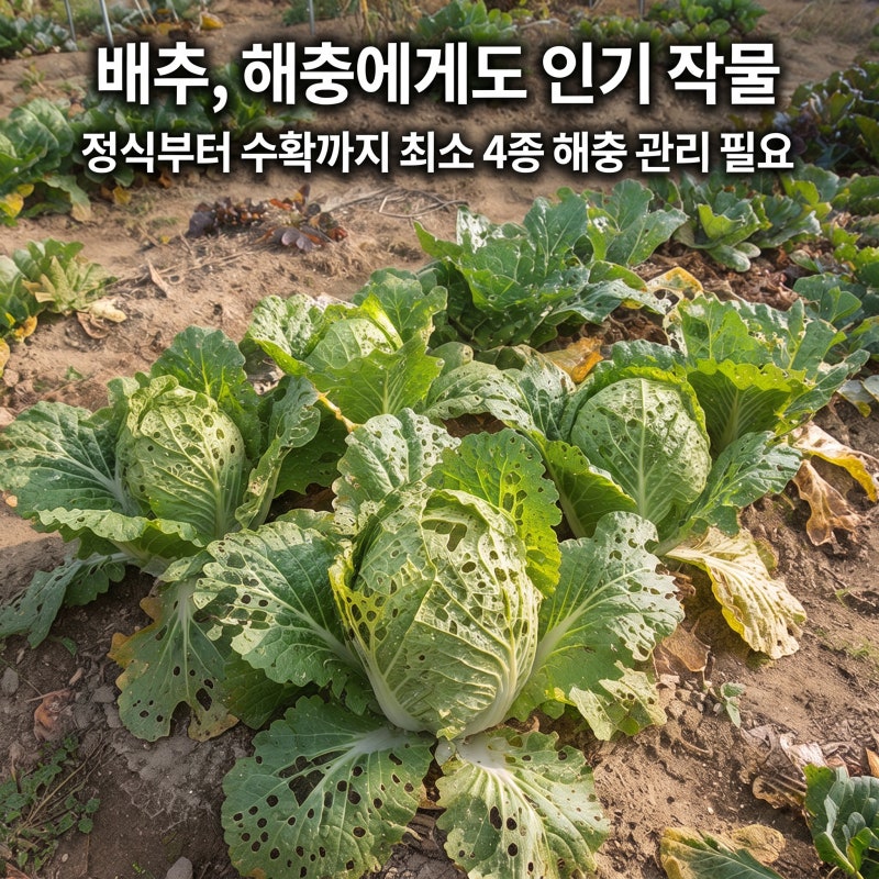 텃밭 배추 벌레 방제, 왜 이렇게 손이 많이 갈까
