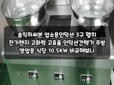 솔직히써본 업소용인덕션 3구 웰치 전기렌지 고화력 고효율 인덕션간택기 주방 영업용 식당 ....