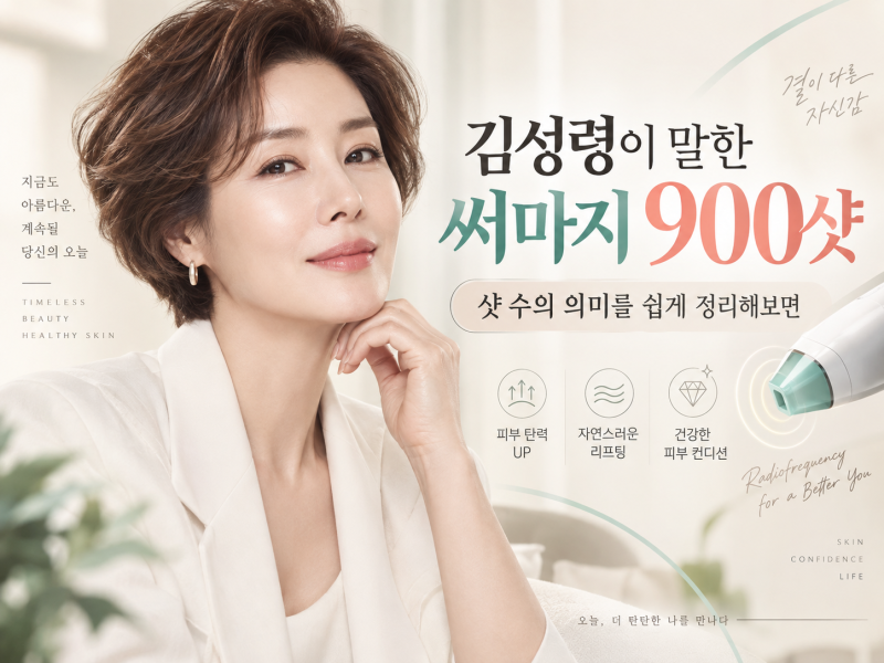 김성령 써마지 900샷, 300샷보다 세 배 강한 시술일까?